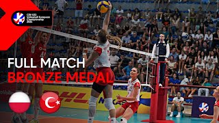 Full Match  Poland vs Türkiye  CEV U22 Volleyball European Championship 2024  Bronze Medal W [upl. by Hannazus]