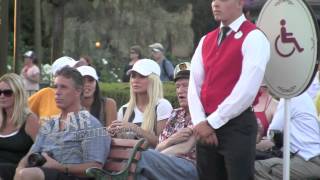 EXCLUSIVE Hugh Hefner and wife Crystal Harris Hefner scoot around Disneyland and watch the parade [upl. by Cody]