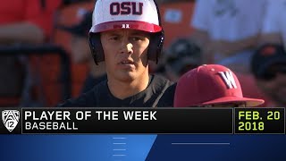 Oregon States Trevor Larnach collects Pac12 Baseball Player of the Week honors [upl. by Eiramanna]