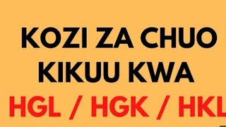 KOZI 6 ZENYE SOKO LA AJIRA KWA HGKHKL NA HGE [upl. by Atekin]