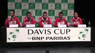 Draw Ceremony Davis Cup SUI vs ECU [upl. by Ecidnacal]