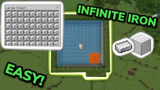 EASIEST 121 IRON FARM TUTORIAL in Minecraft Bedrock MCPEXboxPSSwitchPC [upl. by Ennael]