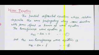 Lec21 PG  Def of Wave equation its physical interpretation and DAlemberts formula [upl. by Livi]