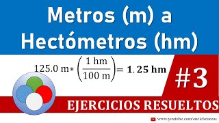 Metros a Hectómetros m a hm  Parte 3 [upl. by Ahsital381]