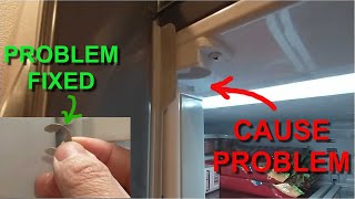 How to fix refrigerator french door hinge flap not closing properly PART 2 [upl. by Akilegna]