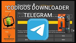 MEJORES CODIGOS DOWNLOADER CODIGO PARA TELEGRAMPARA FIRE TV Y ANDROID TV [upl. by Vernita]