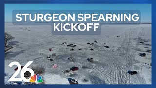 Sturgeon Spectacular kicks off spearing season [upl. by Yttisahc]