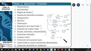 TEMA 15 BENCENO  TEMARIO [upl. by Malek788]