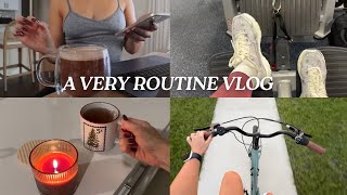 A very routine heavy vlog workouts online fitness coaching protein ice cream activewear haul [upl. by Atirma]