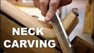 Guitar Neck Carving [upl. by Lah]