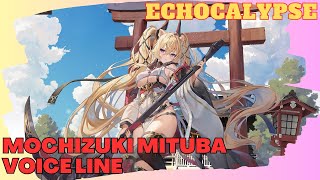 ECHOCALYPSE  Mochizuki Mituba Voice Line quot Japanese Audio quot [upl. by Baptlsta]