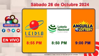 Lotería Nacional LEIDSA y Anguilla Lottery en Vivo 📺│Sábado 26 de Octubre 2024  855 PM [upl. by Gerk412]