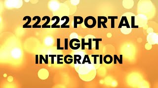 22222 PORTAL  LIGHT INTEGRATION ✨✨✨ [upl. by Franzen]