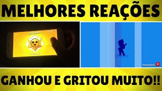 GRITOU MUITO MELHORES REAÇÕES AO GANHAR BRAWLER LENDÁRIO STARR DROP BRAWL STARS [upl. by Shumway]