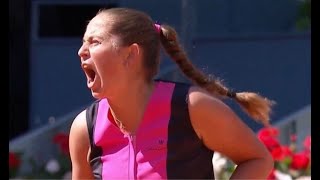 OSTAPENKO SCREAMS AT JABEURS HUSBAND IN 2ND SET MADRID OPEN R16 APRIL 29 2024 [upl. by Arot]