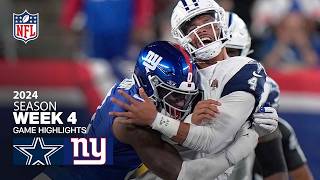 Dallas Cowboys vs New York Giants Game Highlights  NFL 2024 Season Week 4 [upl. by Martynne]