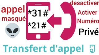 comment faire un appel masqué et renvoi dappel code [upl. by Grenville112]