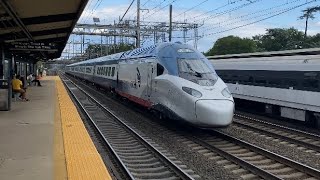 EXCLUSIVE Acela Avelia Liberty Test Train Bypassing Princeton Junction Station [upl. by Uird]