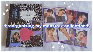 ★ Organizing My Monsta X Collection in a Lucalab A5 Composition Binder [upl. by Olinde]