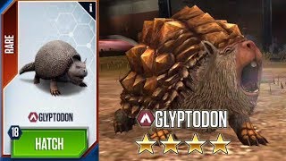 Glyptodon Max Level  Jurassic World The Game [upl. by Rozamond]