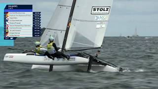 Nacra 17 Sailing  Turbo Speed  Foiling Upwind [upl. by Netloc]