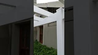 Value Fencing PVC Walkway Pergola structure installation [upl. by Ohcirej153]