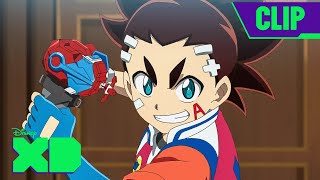 Bel and Pri Team Up  Beyblade Burst Quadstrike  disneyxd [upl. by Negaem]