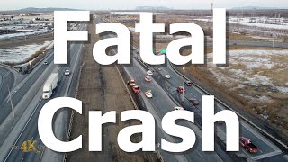 Longueuil Driver dies after ramming full speed the back of a truck 3152023 [upl. by Kelleher]