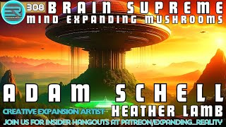 308  Adam Schell  Brain Supreme  Mind Expanding Mushrooms  CE Artist Heather Lamb [upl. by Elyk]