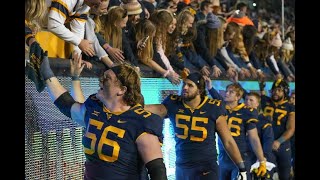 West Virginia celebrates win over BYU singing Country Roads [upl. by Magbie]