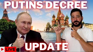 Putins Immigration Decree Update Official List Of Countries Welcome [upl. by Coshow55]