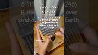 Die With a Smile Kalimba Version  Lady Gaga Bruno Mars Easy Tabs Kalimba Tutorial D Key kalimba [upl. by Zachery]