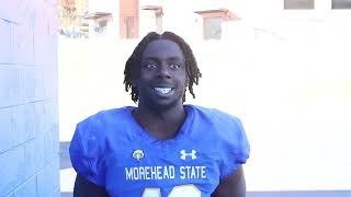 Morehead State junior linebacker Dillon Schobourgh [upl. by Nolla]