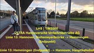 Sound  LHB  TW2000  ÜSTRA Hannoversche Verkehrsbetriebe AG  2006 [upl. by Fawne116]