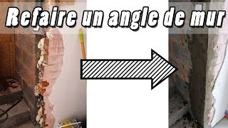 Refaire angle extérieur dun mur [upl. by Torrin]