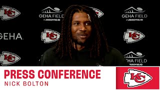 Nick Bolton Our Time Was Due and We Got One  NFL Week 10 Press Conference [upl. by Aridan]