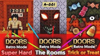 Doors Retro Mode  April Fools  Rooms  Trick or Treat  Speedrun ROBLOX [upl. by Eciened]