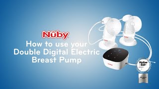 How to Use the Nuby Double Digital Electric Breast Pump [upl. by Alram]