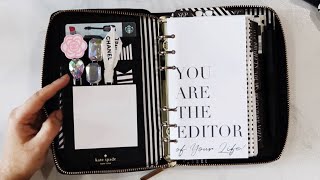 Inside My Personal Kate Spade Agenda  Planner Setup amp How Im Using It [upl. by Altaf399]