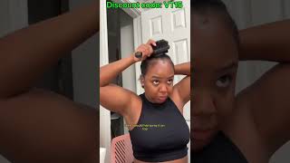 High Ponytail Tutorial Velcro Drawstring Clip Ins Ponytail NO GLUE Install [upl. by Olonam]