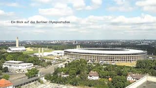 Live  Blick vom Corbusierhaus Berlin auf das Olympiastadion [upl. by Avirt454]