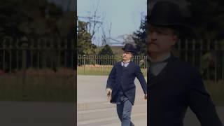 Theodore Roosevelt in 1897  Restored Footage [upl. by Eizzo46]