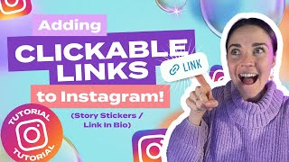 Instagram Tutorial Adding Clickable Links to Your Instagram Story stickerslink in bio [upl. by Eupheemia]