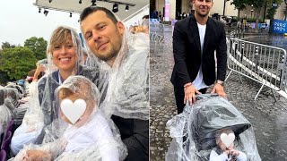 Olimpiadi Federica Pellegrini sugli spalti con la figlia Lovazione Una famiglia stupenda [upl. by Garling]