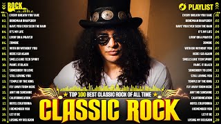 Classic Rock Songs 70s 80s 90s Full Album  Nirvana Led Zeppelin Bon Jovi Aerosmith U2ACDC GNR [upl. by Eadie]