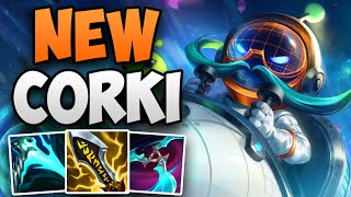 CHALLENGER MID LANER DOMINATES WITH NEW 1410 CORKI  CHALLENGER CORKI MID GAMEPLAY  Patch 1410 [upl. by Tirrej]