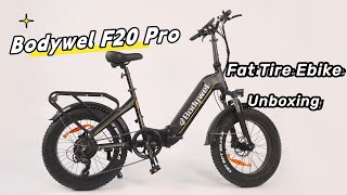 Bodywel F20 Pro Fat Tire Ebike Unboxing [upl. by Ardiedal]