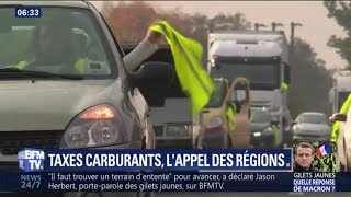 Taxes carburants les présidents de régions appellent à un moratoire [upl. by Krever919]