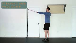 Straight Arm Pulldown with Resistance Bands – Enhance Back and Shoulder Strength [upl. by Ludovick]