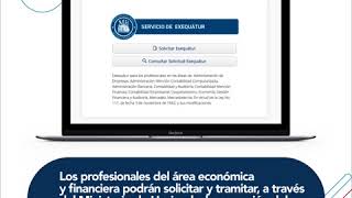 Solicitud Exequátur para graduados área económica y financiera [upl. by Shaff]